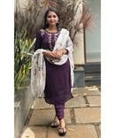 Purple Ethnic 3 Piece Salwar Set / ESS100