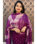 Purple Vichithra Silk Salwar Set / ESS114