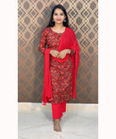 Red and Blue 3 Piece Salwar Set / ESS134