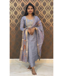 Violet Color Premium 3 Piece Salwar Set / ESS203
