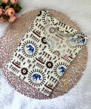 Warli Printed Blue Color Elephant Design Flex Cotton Kurti with Pocket / LSS191