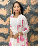 White and Pink Western Suit with Over Coat / ESS328